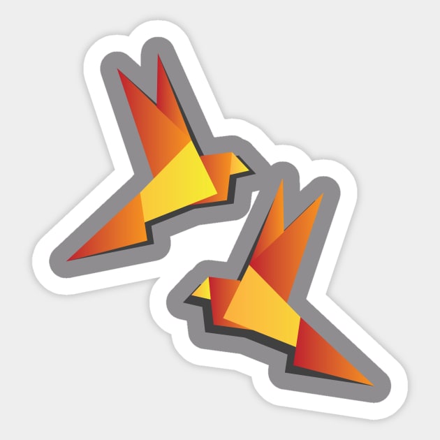 Origami Sticker by TeePixelate